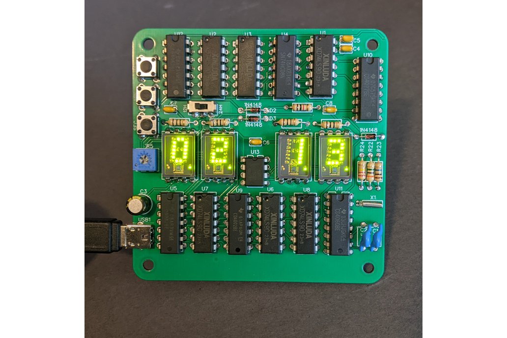 4 Digit Hewlett Packard HDSP Clock Soldering Kit 1
