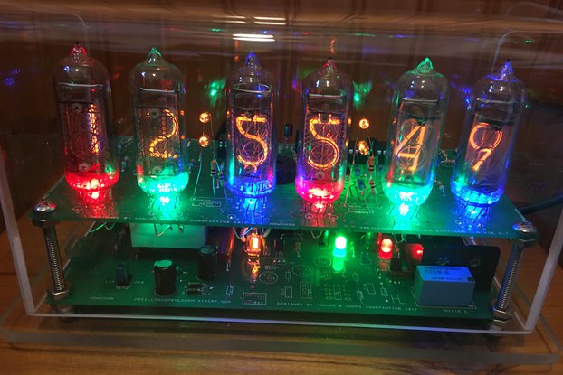 Six digit IN-14 Nixie clock w/ GPS / WiFi option
