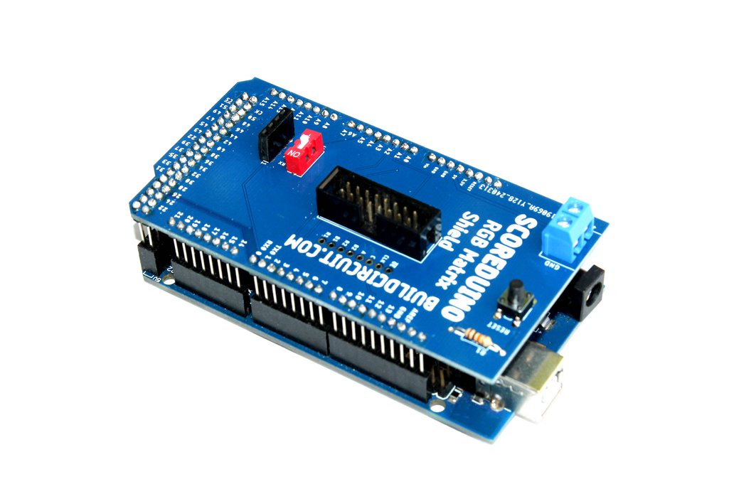 Arduino Mega Shield P10 and P6  RGB LED matrix 1