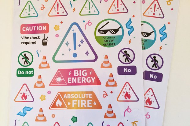 Safety Party Sticker Sheet
