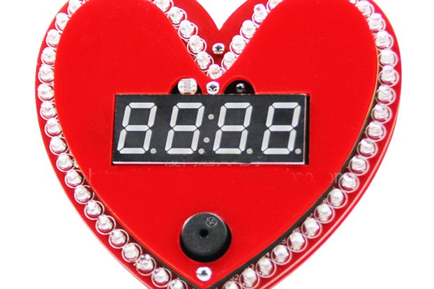 Heart shaped clock diy kit