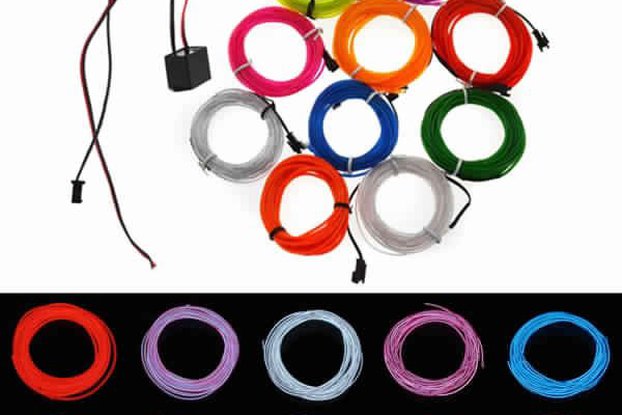 4M 10 colors 3V Flexible Neon EL Wire Light Dance