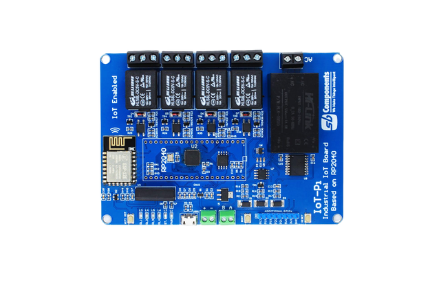 IoTPi 4 Channel IoT Board Based on RP2040, ESP8266