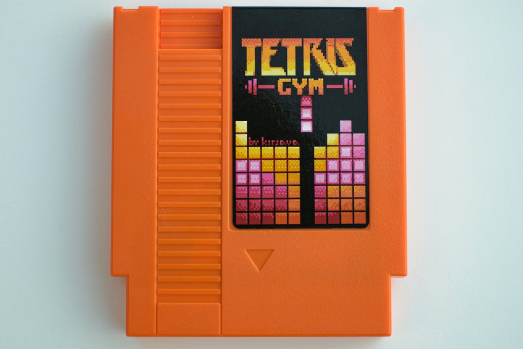 TetrisGYM v6 NES Cartridge (fangame) 1