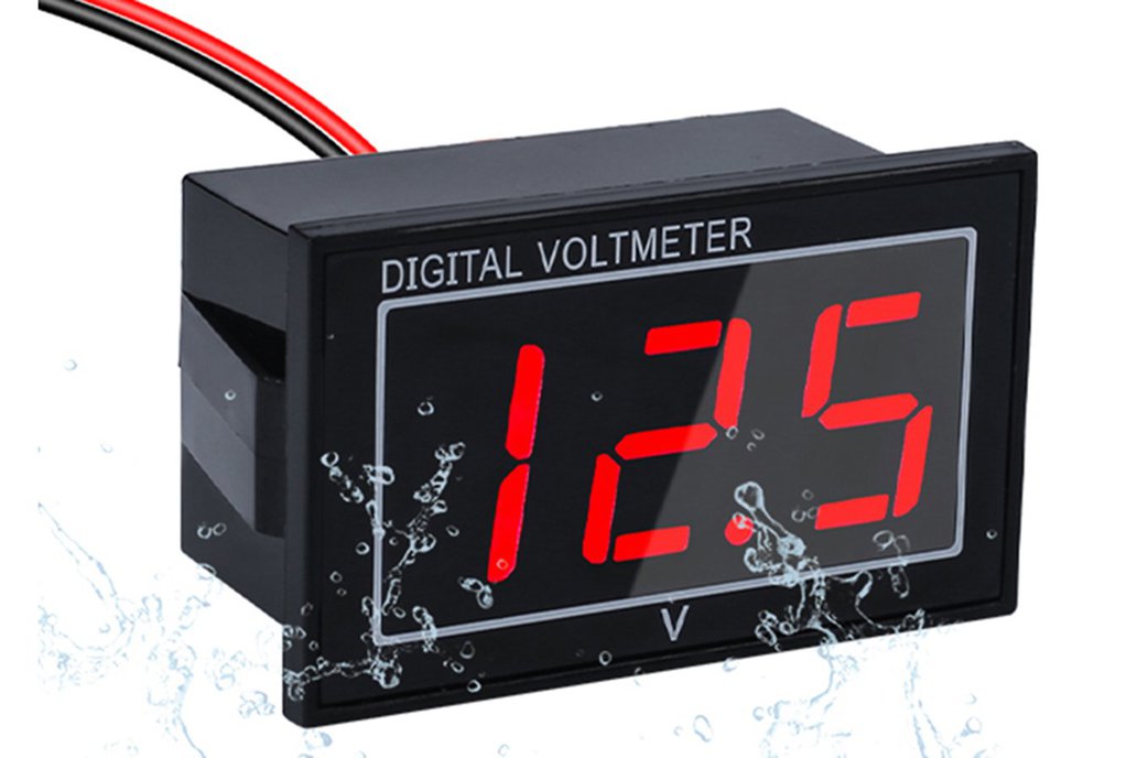 Waterproof 0.56inch DC Digital Voltage Meter 1