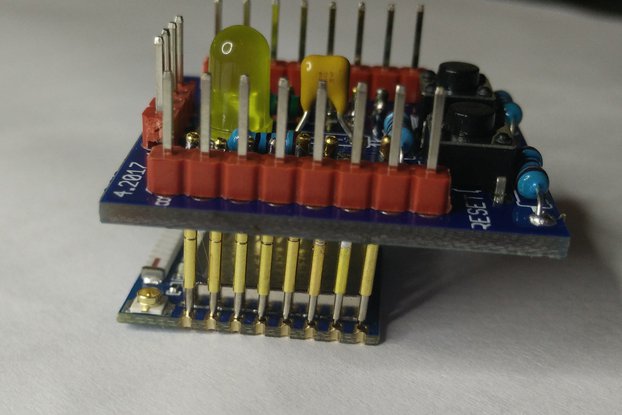 ESP12 programmer board with pogo pins