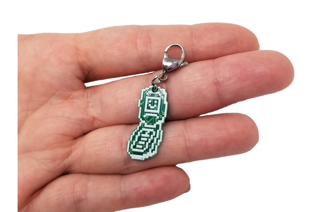 Happy Flip Cell Phone Circuit Board Charm 1