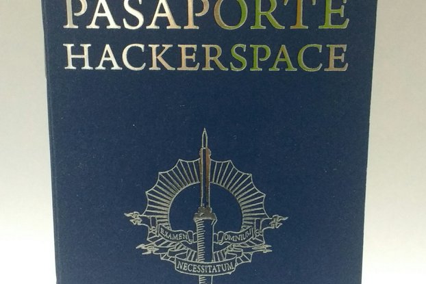 Hackerspace passport in Spanish