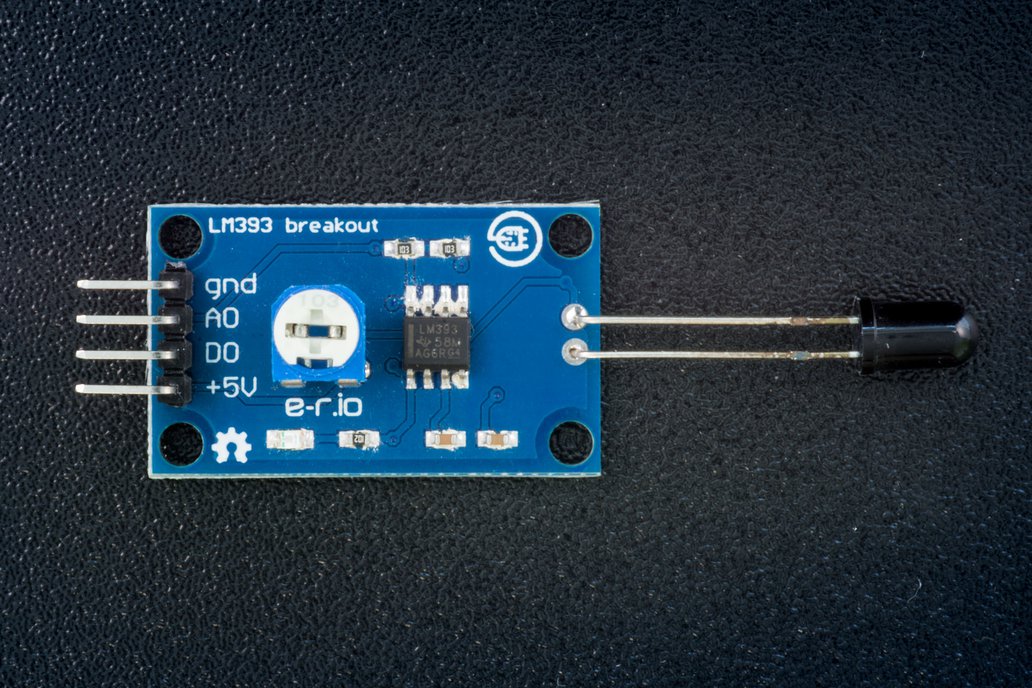 Fire sensor (phototransistor) with LM393 1