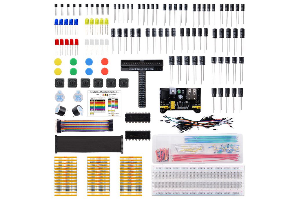 52Pi Electronics Component Fun Kit 1