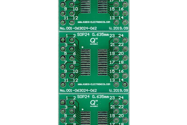 QSOP24,SSOP24 0.635mm(0.025") to 2xIDC2x6 - 3 PCS.