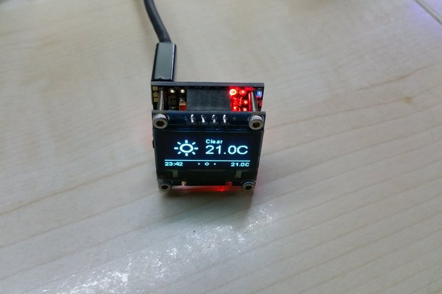 OLEDiESP a Tiny Cube with ESP07 / ESP12 + OLED IoT