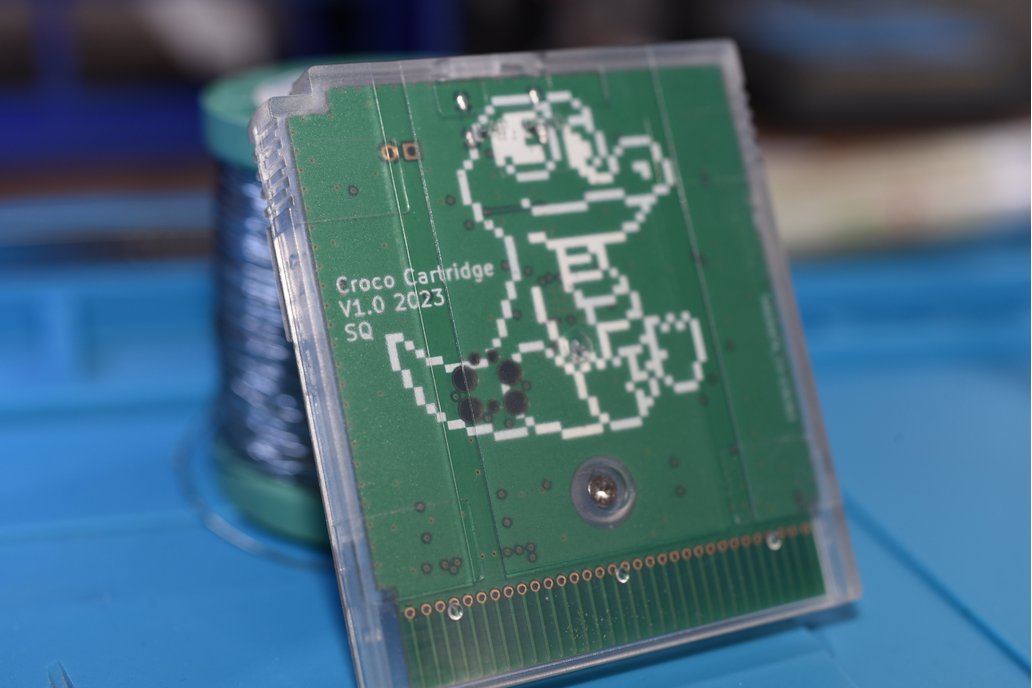 RP2040 based Game Boy cartridge from Croco Electronics on Tindie