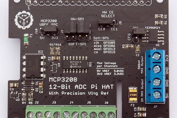 High Precision 12-Bit ADC Hat for Raspberry Pi