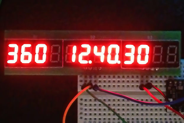 12 Digit 0.35" MAX7219 Display