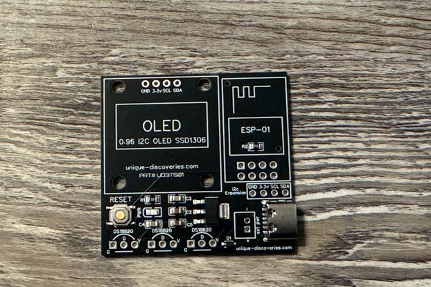 TempHub Bare PCB–DIY IoT Hub, ESP-01 MQTT/IFTTT/HA
