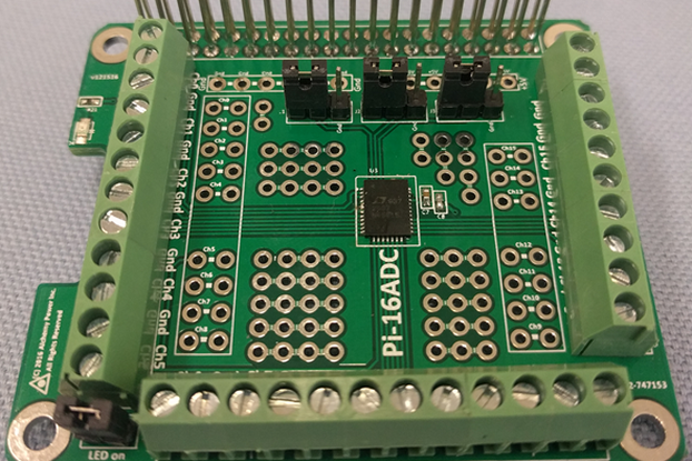 Pi-16ADC - 16 Channel, 16 bit ADC