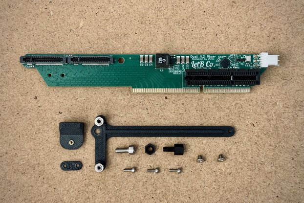 PCIe Riser 2x NVMe + x4 for Lenovo Tiny M920/M720