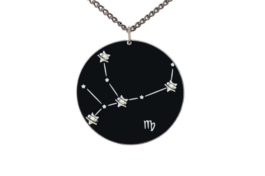 Virgo Zodiac Necklace LED Circuit Board Jewelry 👸 1