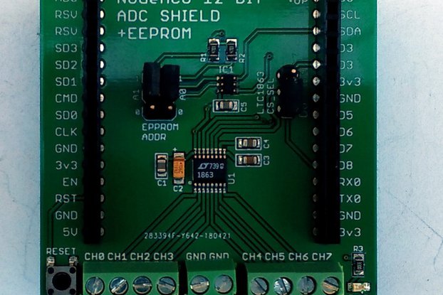 12-Bit/8-Chan ADC w/EEPROM for Wireless Dev Board
