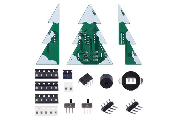 Mini PCB Christmas Tree with Music DIY Kit