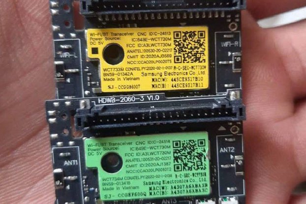 Samsung Bluetooth module transmits WiFi