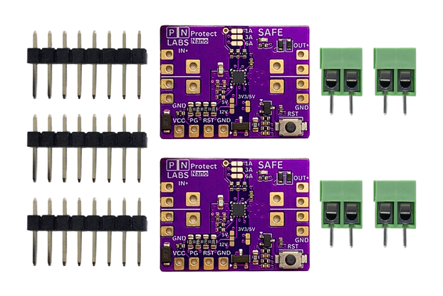 Protect Nano: Circuit Protection for 3.3, 5, 12 V