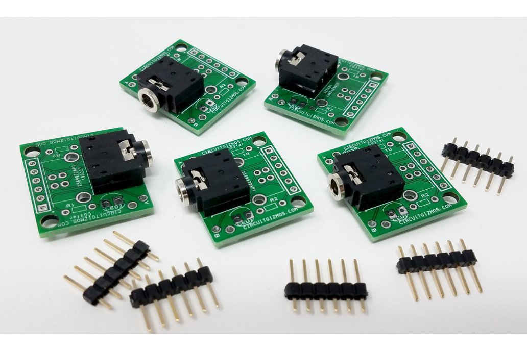 3.5mm Breakout Board: stereo - 5 pack 1