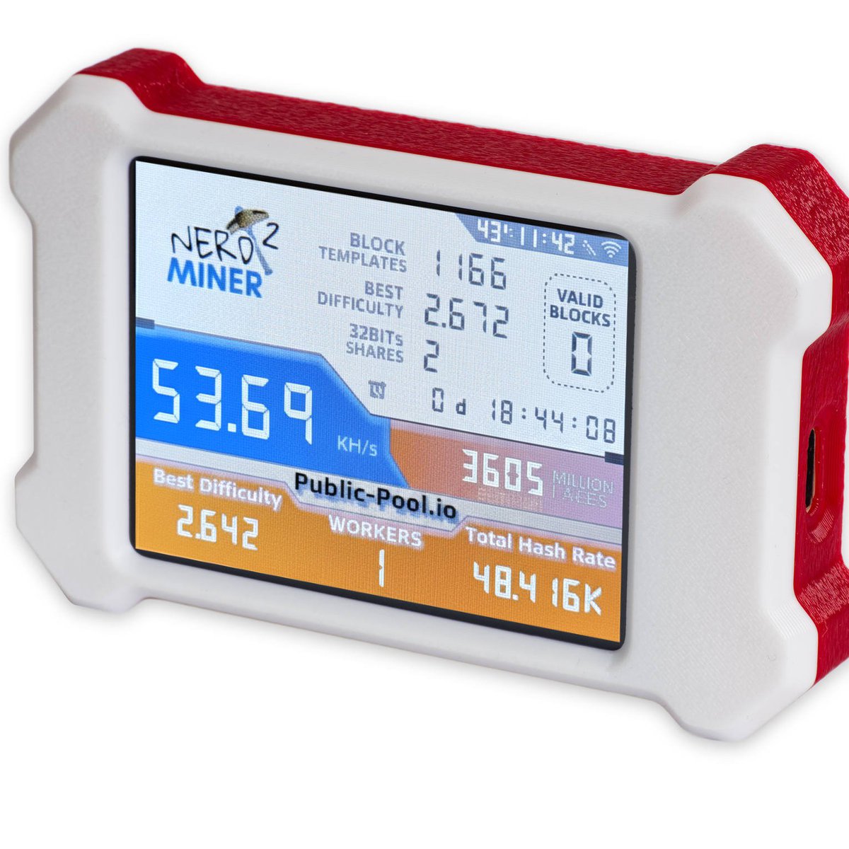 Nerdminer V2 + 3D Case - Bitcoin Mining from ERMOS on Tindie