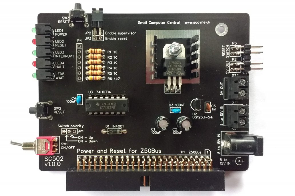 SC502 Power and Reset Card Kit for Z50Bus 1