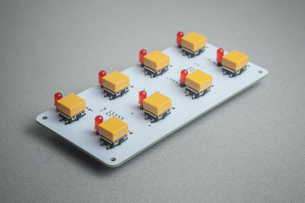 BL42 - 8 (4x2) tactile buttons + LED module