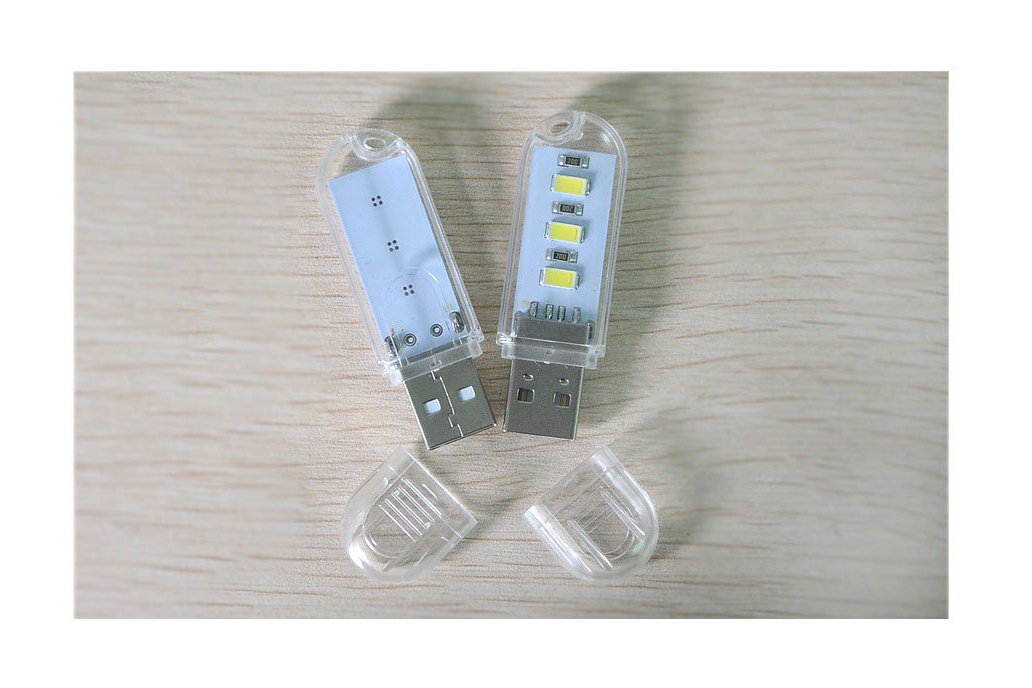 Mini USB Powered Light - 3 x White LEDs (+options) 1