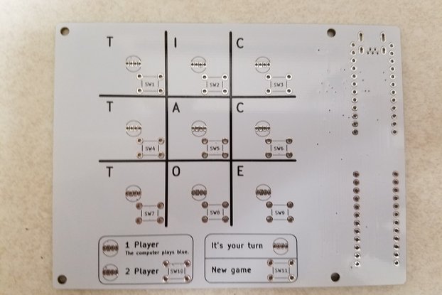 My4TH Light Tic Tac Toe Board, MyNor, PCB