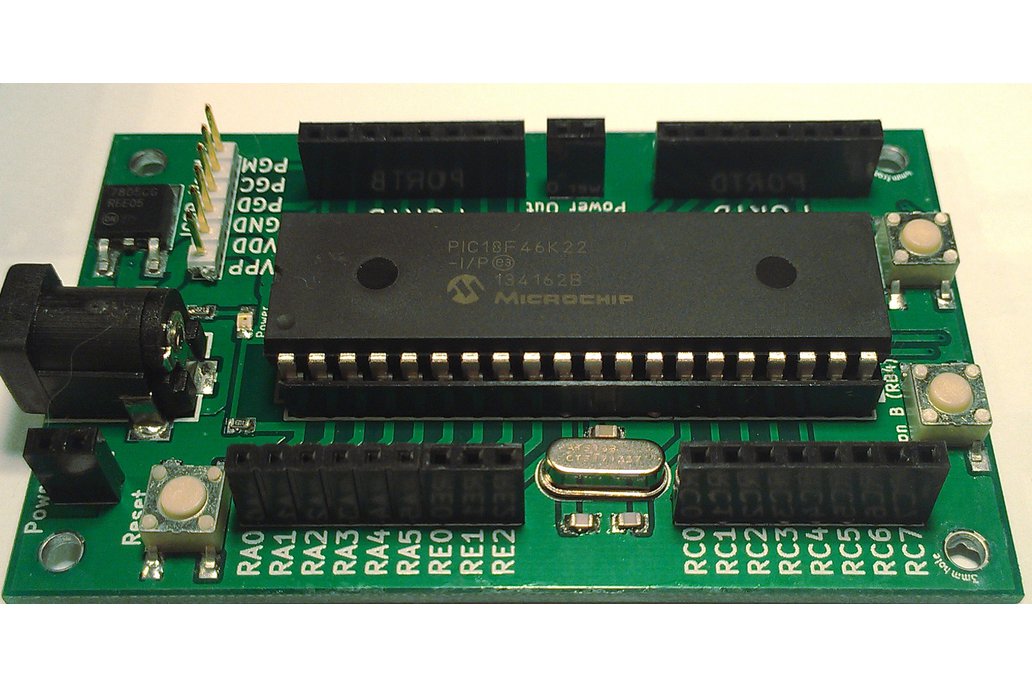 PAXStarter PIC18F46K22 DIP40 Microchip Development Board 64mhz from