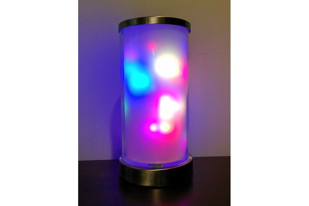 Torch - cylindrical colorful light art display 1