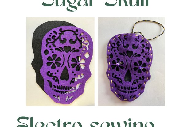 Sugar Skull Electronic Sewing Embroidery Kit