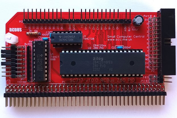SC717 RCBus-80pin Z80 PIO Module Kit