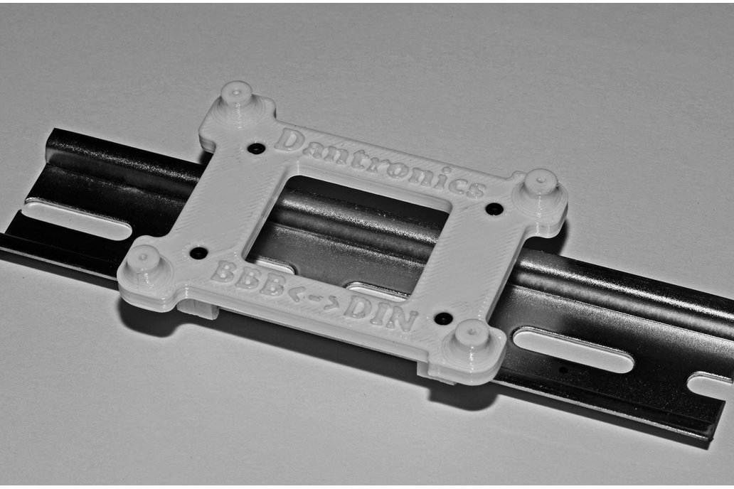 forholdsord Sindssyge Forskel BeagleBone to DIN Rail, 3D Printed from Dantronics on Tindie