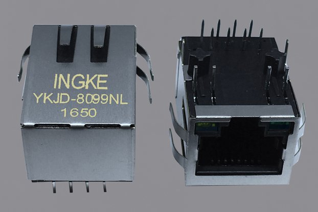 HFJ11-2450E-L12RL 10/100 Base-T MagJack connector