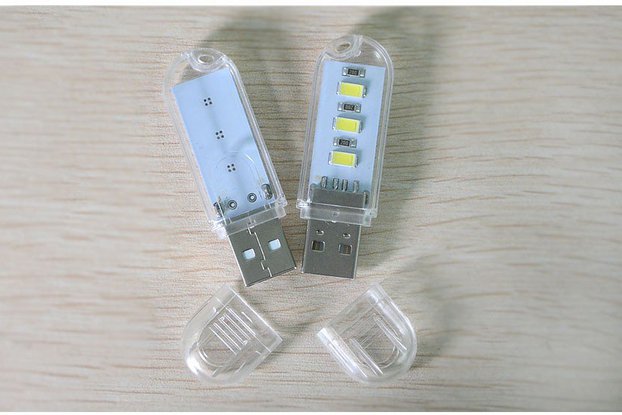 Mini USB Powered Light - 3 x White LEDs (+options)