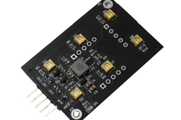UVC board with 265-285nm UVC diods and PLS