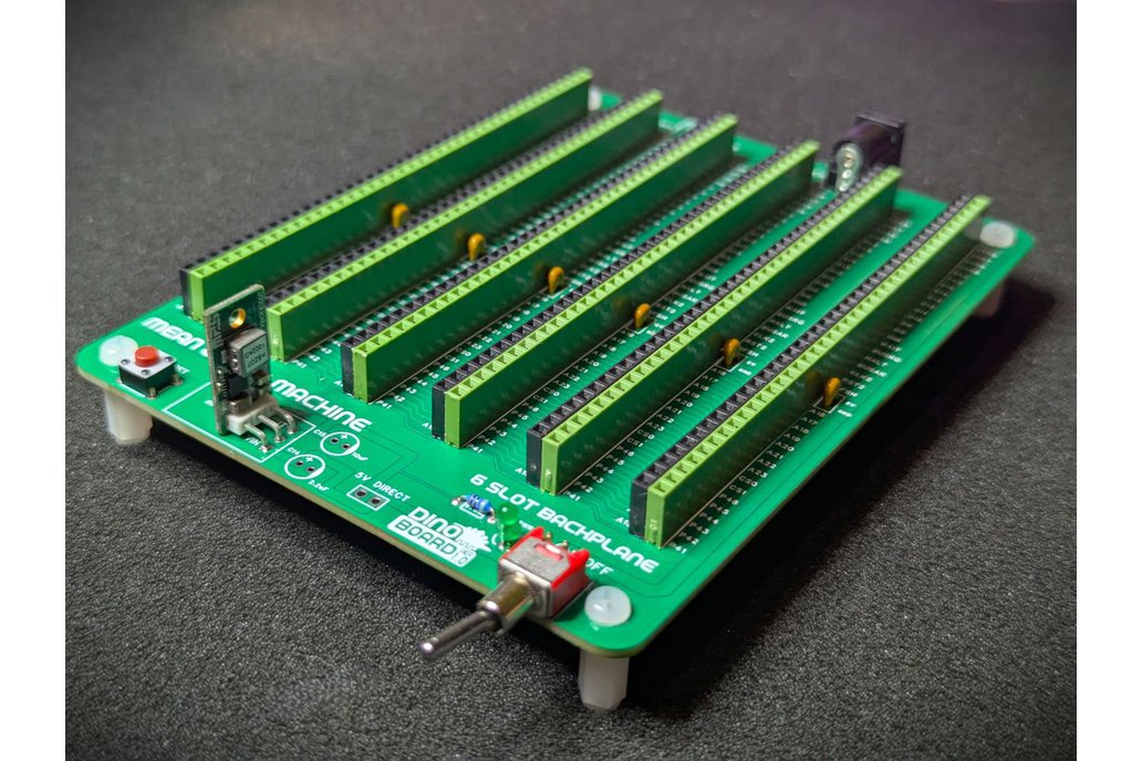 6 Slot Green RCBus Backplane 1