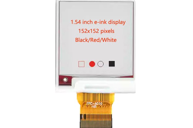 SPI 1.54" eink display 152x152  epd display