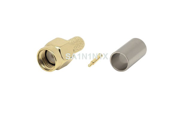 SMA Male Straight Connector Crimp SA1N1N1X-4pcs