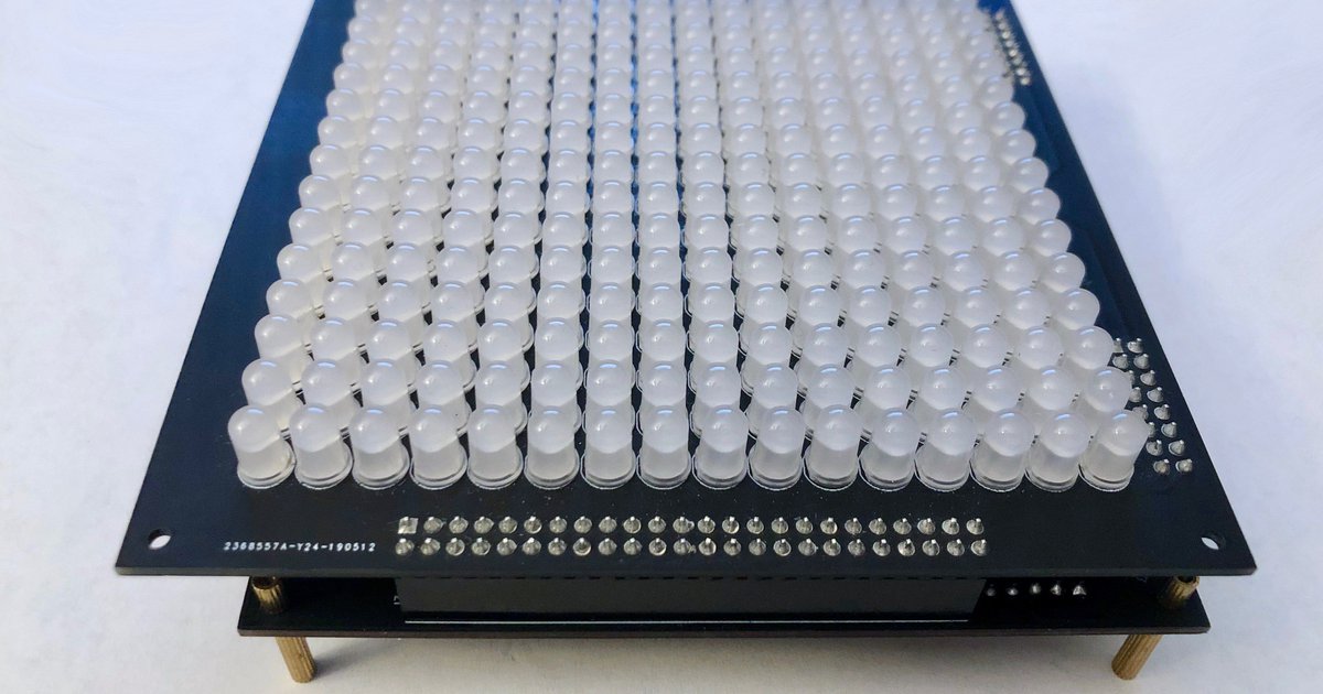 DIY 16x16 RGB LED Matrix Kit from Kamprath Hacks on Tindie