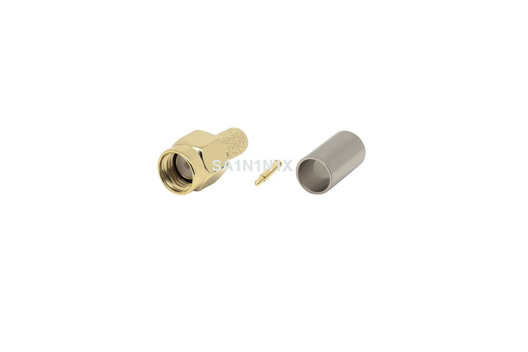 SMA Male Straight Connector Crimp SA1N1N1X-4pcs 1