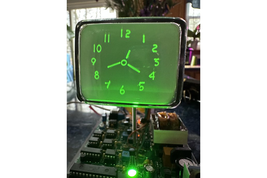 OSC4.9 analog style Oscilloscope Clock Kit for CRT 1