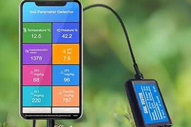 USB Type-C Soil Sensor (8-in-1) with Android App