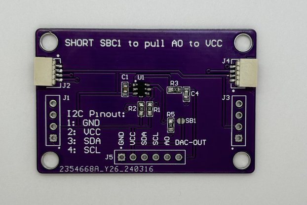 MCP4725 Breakout Board - 12-Bit DAC with I2C