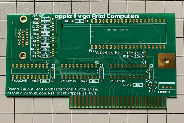 APPLE II, II+, IIe VGA Graphics Card, PCB only